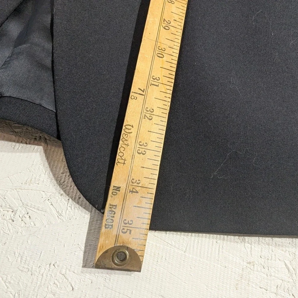 Vintage Black Wool Tuxedo Suit Set 44L Peak Lapel‎ USA
